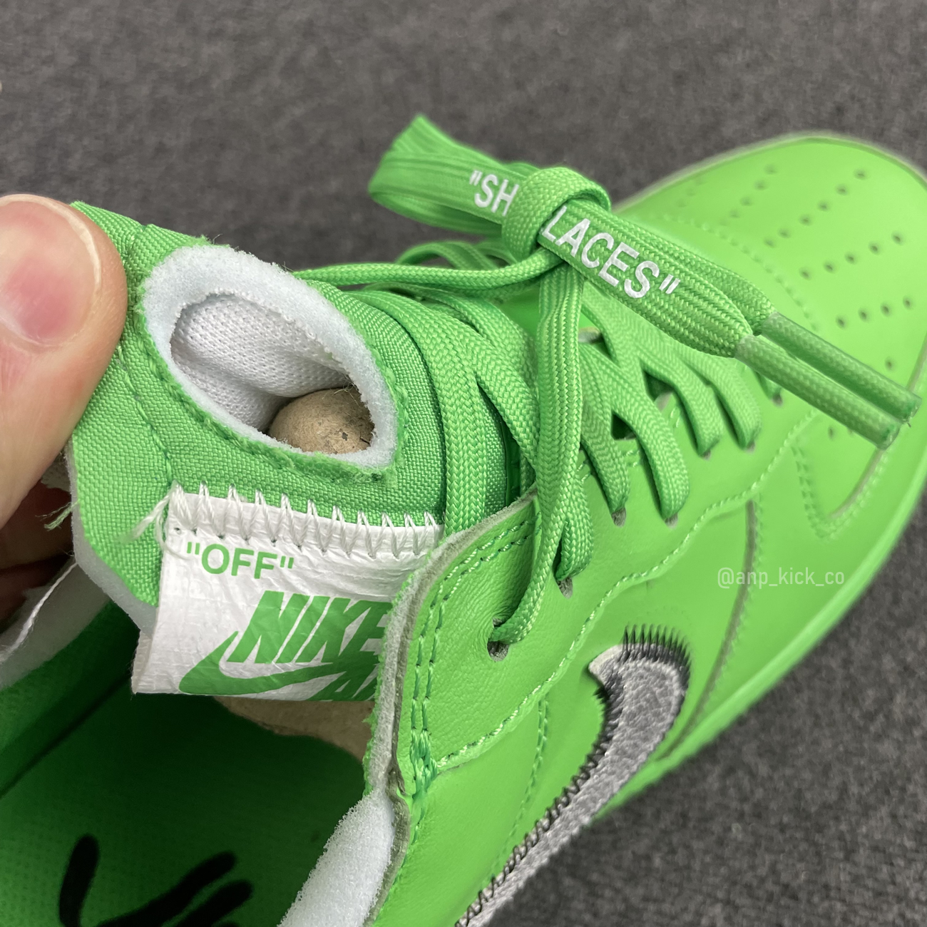 Off White Nike Air Force 1 Low Light Green (15) - newkick.vip